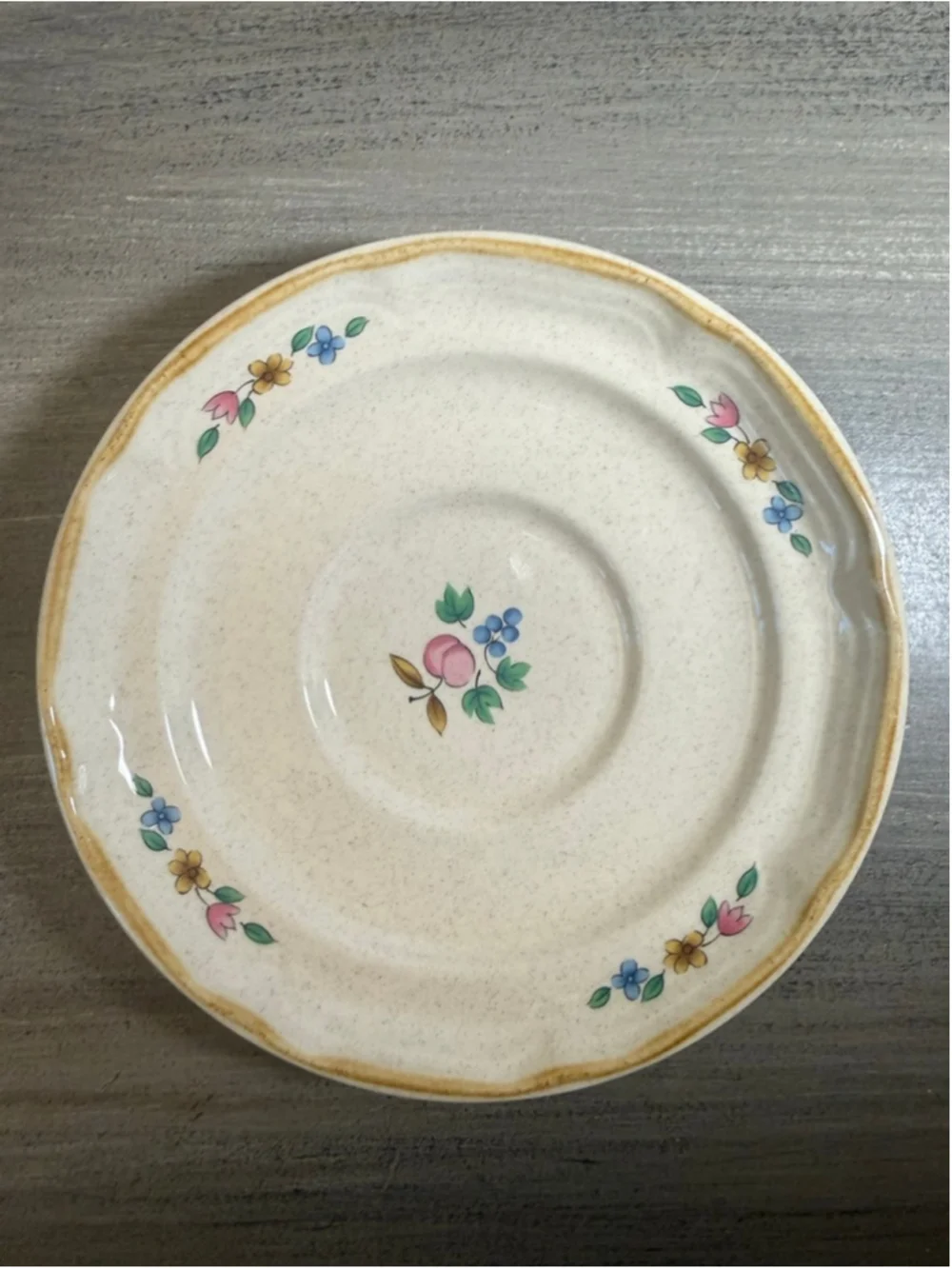 Set of 4 INTERNATIONAL TABLEWORKS HEARTLAND SAUCER PLATE 6” PATTERN# 7774 MINT